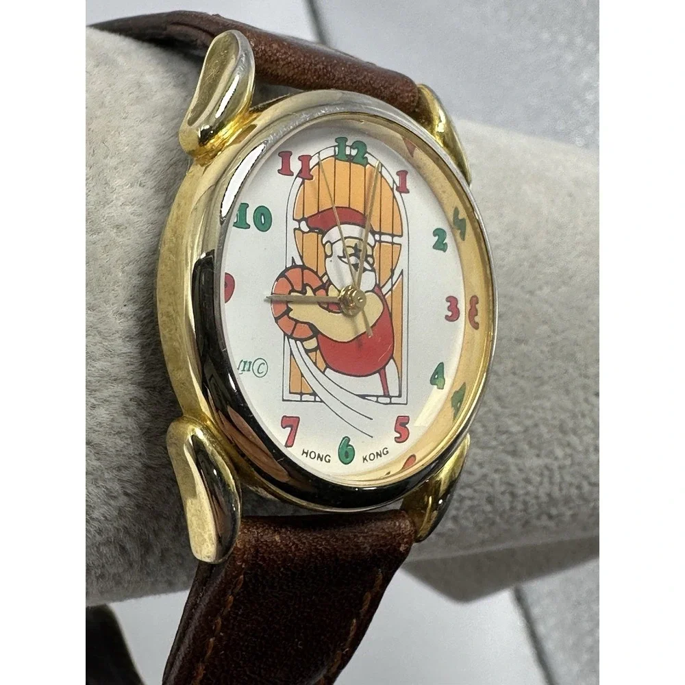 NII‎ Santa Claus Playing Basketball Watch New Battery 31MM 7.25
